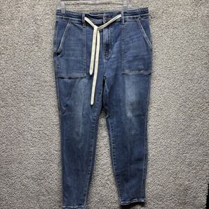 Judy Blue Women's Jeans 13/31x30 Drawstring  Denim Joggers Straight JB88779 MD